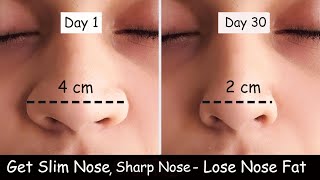 Lose Nose Fat  Get Slim Nose  Nose Reshaping Exercise  Nose Slimming Sharp Nose Nose Exercise [upl. by Buford]