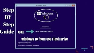 How to clean install Windows 10 from USB Flash Drive [upl. by Leuqram]