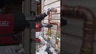 Propress in the the cold plumber plumbinglife4me plumbing [upl. by Corie]