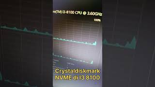 Crystaldiskmark SSD NVME di Intel Core I3 8100 intel corei38100 [upl. by Yale]