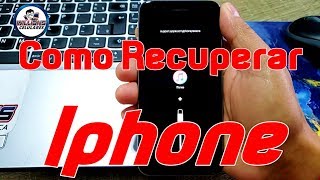 Como Recuperar Iphone Inativo Brickado Em Recovery mode ou DFU Mode [upl. by Zetnod663]