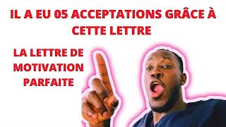 CAMPUS FRANCE 🇫🇷  LA LETTRE DE MOTIVATION PARFAITEMENT PARFAITE [upl. by Athena]