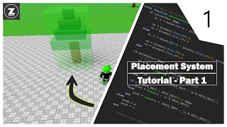 Placement System Tutorial  P1 Roblox Studio [upl. by Sergu]