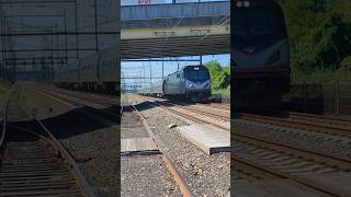 Amtrak Keystone Service 648 Flying Pass Eddington With A Loud Honk shorts [upl. by Aimal]