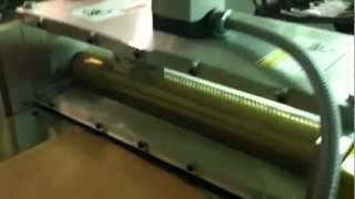 Micro perforating machine  Hand fed perforator  Pricking roll machine [upl. by Anirtal]