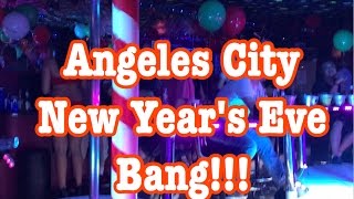 Angeles City Philippines  walking street fields avenue new years eve 16  17 [upl. by Ecertak]