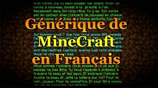 Générique de Minecraft en français [upl. by Iknarf]