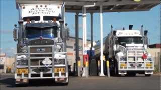 Road Trains on the track Northern Territory [upl. by Zosema]