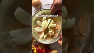 Blooming onion in an air fryer Vegan vegansnack healthysnacks starchsolution veganrecipes wfpb [upl. by Pierpont554]