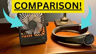 Portable Desk Fan vs Neck Fan  Which One is BETTER [upl. by Shulock]