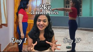 I did Chloe Ting’s 19Days Challenge Results Honest Review chloeting shredchallenge result [upl. by Ransom727]