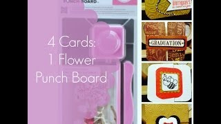 Making Cards with My Flower Punch Board by We R Memory Keepers [upl. by Vanderhoek]