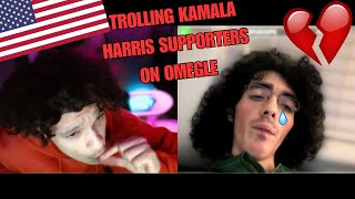 trolling kamala harris supporters on omegle [upl. by Luhar]