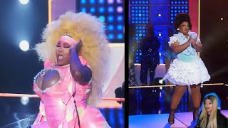 Mhiya Iman LePaige vs Geneva Karr  RuPauls Drag Race Season 16 [upl. by Namrehs729]