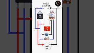 220V Variable power supply  Voltage regulator circuit  Fan speed controller  Dimmer shorts diy [upl. by Niwled]