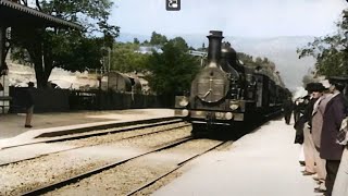 Arrival of a Train at La Ciotat 1895  Restored Footage  4K 60fps Colorized by AI [upl. by Hsivat]