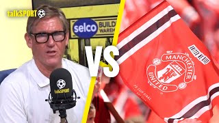 Angry Man United Fan CONFRONTS Simon Jordan Over Criticism To The Club  talkSPORT [upl. by Orutra863]