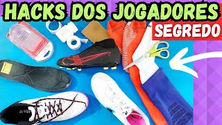 HACKS E MACETES PARA CHUTEIRAS FUTSAL CAMPO E SOCIETY😲 PROFISSIONAIS USAM ESSES TRUQUES‼ TESTA AÍ👍 [upl. by Areyk]