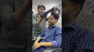 Asmr hair styling done trimtrendstudiohairtranfermation hairtranfermation hairstyle barbershop [upl. by Chara]