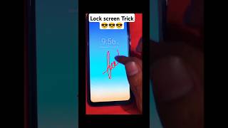 Lock Screen Signature  Android Lock Screen Secret Tricks shorts lockscreen [upl. by Crowell]