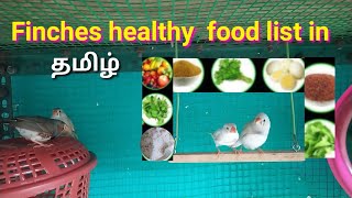 Finches food list in tamilamphealthy breeding food for finchesBiRDsamptEcHNicAl [upl. by Aicella]