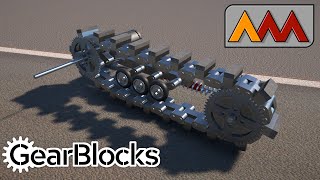 Trying out tank tracks  Gearblocks [upl. by Nerra]