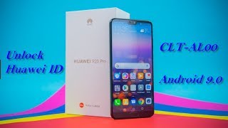 Unlock  Remove Phone activation HUAWEI ID Huawei P20 Pro CLTAL00 Android 90 2019 OK [upl. by Nightingale]