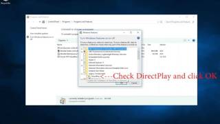 How to Enable DirectPlay in Windows 10 [upl. by Ecneret]