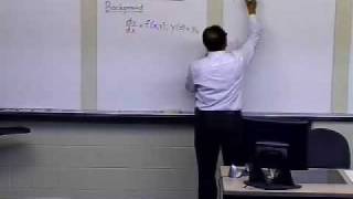 Chapter 0805 Lesson Coupled Ordinary Differential Equations Background Part 1 of 2 [upl. by Atiluj86]