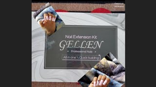 1895 GELLEN All in one gel nail kit 2022😃gel x Dupe Amazon Easy Diy [upl. by Haraf]