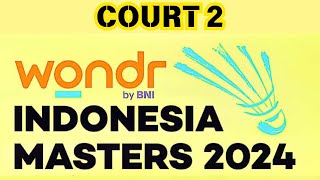 🔴 Live Streaming WONDR by BNI Indonesia Masters II 2024  Day 5 semifinal [upl. by Kirbee]