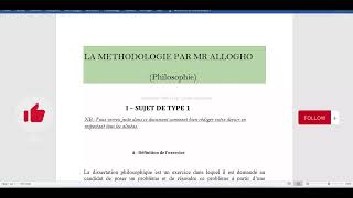 METHODE dissertation Philosophie  sujet de type 1  niveau 1ère et terminal BAC [upl. by Gervase]