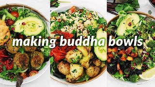 summer vegan buddha bowls  7 easy vegan recipes [upl. by Adnohsirk]