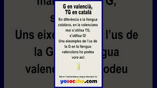 ¡G en VALENCIÀ mai TG que açò es català [upl. by Schechinger]