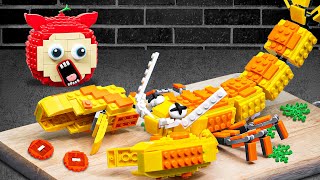 Best of LEGO COOKING videos 6  Lego Giant Lobster cooking amp Lego Food Compilation in real life [upl. by Eltotsira]