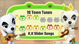 10 KK Slider Town Tunes For Animal Crossing New Horizons [upl. by Arlinda587]