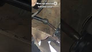 Worn out steering ball joint noise [upl. by Anauqcaj]