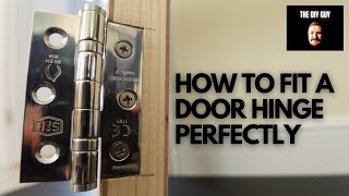 Easy Door Hinge Install  DIY Basics [upl. by Odlanier]