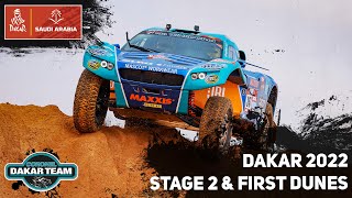 First dunes and onboard highlights stage 2 Dakar 2022  Coronel Dakar Team [upl. by Robinette]