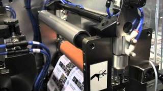 Delta ModTech®  SemiRotary Laser Die Cut Label Converting Demo [upl. by Heimlich]