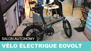 Vélo électrique pliable Eovolt au salon Autonomy [upl. by Adilem365]