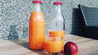 Reteta nectar de nectarine  Zumo de nectarinas receta muy facil  Nectarines juice recipe easy [upl. by Elatnahs617]