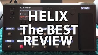 Line 6 Helix Guitar Processor  The Best Review  Closeup with Audio amp Playing  Tony Mckenzie [upl. by Ahsinyd]