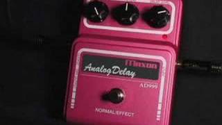 Maxon AD999 Analog Delay Pedal [upl. by Mackey282]