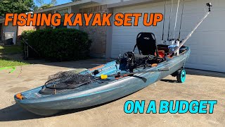 My KAYAK Fishing SETUP on a BUDGET [upl. by Sylvester]