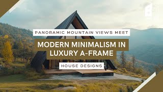 Panoramic Mountain Views Meet Modern Minimalism in Luxury AFrame House Designs [upl. by Steiner824]