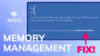 2023 Solved How to Fix Memory Management Blue Screen on Windows 1110 [upl. by Saire89]