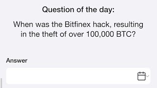 When was the Bitfinex hack resulting in the theft of over 100000 BTC Time Farm Oracle today [upl. by Aihsekel730]