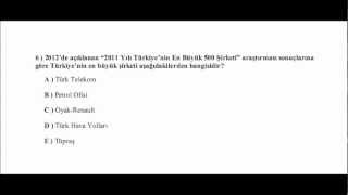 VAKIFBANK 2013 SINAVLARI İÇİN GÜNCEL BİLGİ ÇALIŞMA SORULARI 50 Test Sorusu [upl. by Friedlander]