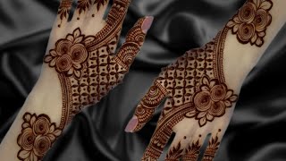 Back Hand Mehndi Design For Begginer ll Easy Arabic Mehndi Design For Front Hands ll Easy Latest [upl. by Satsoc162]